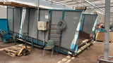 Visser potgrondbunker met nieuwe dwarsband en opvoerelevator.