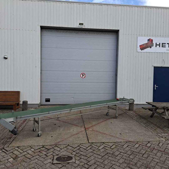 Transportband op wielencompleet met aandrijving