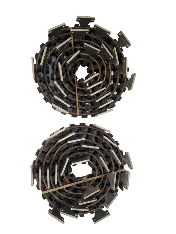 Trekriemenset 24X deelbaar met overlap RVS