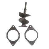 Gebruikte Grondboor Ø100mm en boorplaten t.b.v. JAVO potmachine