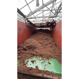 Potgrondbunker / voorraadbunker met transportband. Geschikt voor diverse Substraten