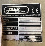 40m3 Javo potgrondbunker compleet met dwarsband en opvoerband.