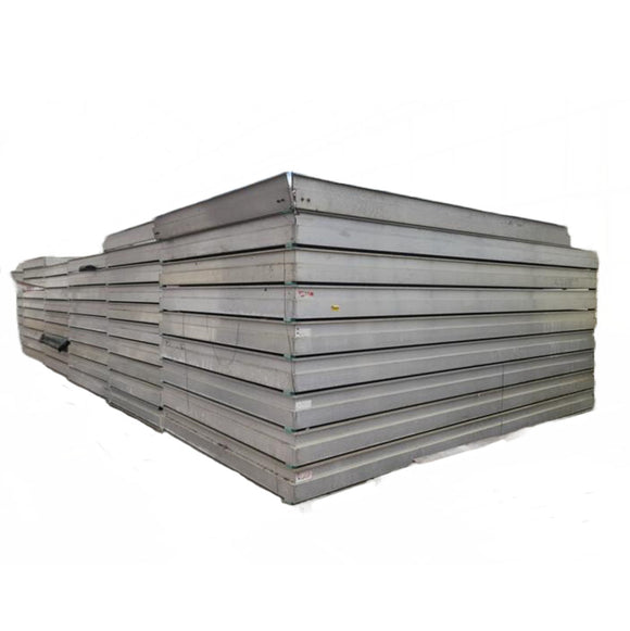 Aluminium rolcontainers gebruikt met piepschuim bodem