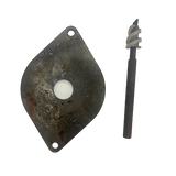 Gebruikte grondboor Ø30mm en boorplaat t.b.v. Javo potmachine