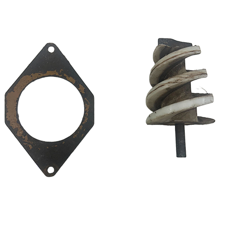 Gebruikte grondboor Ø100mm en boorplaat t.b.v. Javo potmachine