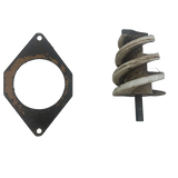 Gebruikte grondboor Ø100mm en boorplaat t.b.v. Javo potmachine