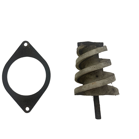 Gebruikte grondboor Ø110mm en boorplaat t.b.v. Javo potmachine