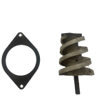 Gebruikte grondboor Ø110mm en boorplaat t.b.v. Javo potmachine