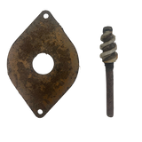 Gebruikte grondboor Ø30mm en boorplaat t.b.v. Javo potmachine