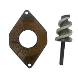 Gebruikte grondboor Ø60mm en boorplaat t.b.v. Javo potmachine