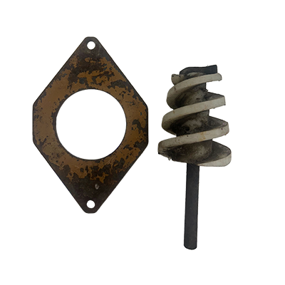 Gebruikte grondboor Ø80mm en boorplaat t.b.v. Javo potmachine