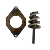 Gebruikte grondboor Ø80mm en boorplaat t.b.v. Javo potmachine