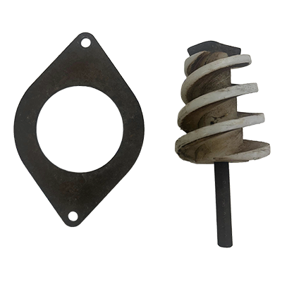 Gebruikte grondboor Ø90mm en boorplaat t.b.v. Javo potmachine