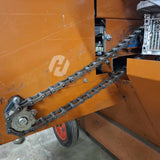 Aandrijfketting t.b.v. grondretourketting
