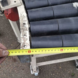 Aangedreven rollenbaanbocht 600 mm breed goed werkend geschikt voor kratten / dozen etc.