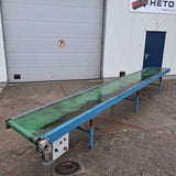 Transportband op poten met snelheidsregeling 6120 x 600 mm goed werkend