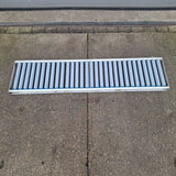 Aluminium rollenbaan 2150 x 350 mm in goede staat licht van gewicht