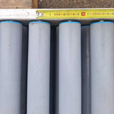 5 stuks aluminium rollenbanen 2150 x 350 mm in goede staat licht van gewicht