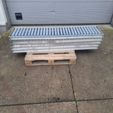 5 stuks aluminium rollenbanen 2150 x 350 mm in goede staat licht van gewicht