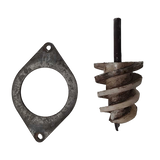 Gebruikte grondboor Ø100mm en boorplaat t.b.v. Javo potmachine