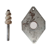 Gebruikte grondboor Ø35mm en boorplaat t.b.v. Mayer potmachine