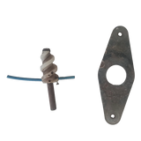 Gebruikte grondboor Ø35mm en boorplaat t.b.v. Mayer potmachine